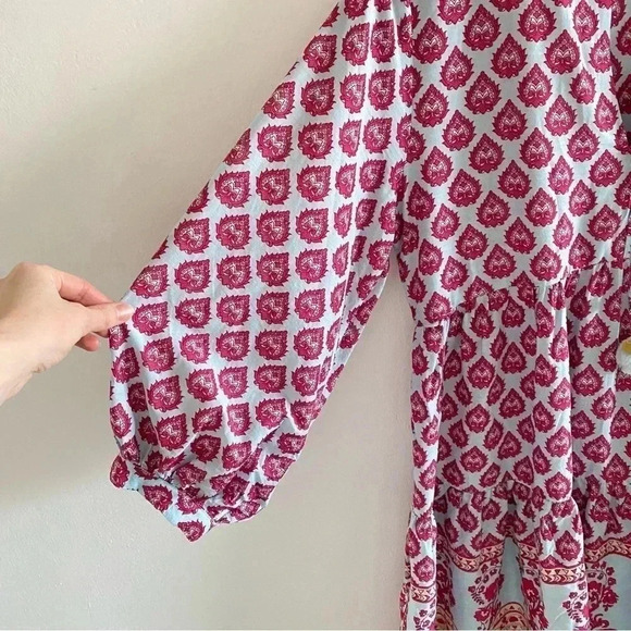 ZARA PRINTED OVERSIZED DRESS Multicolored Sz Small - Picture 5 of 14